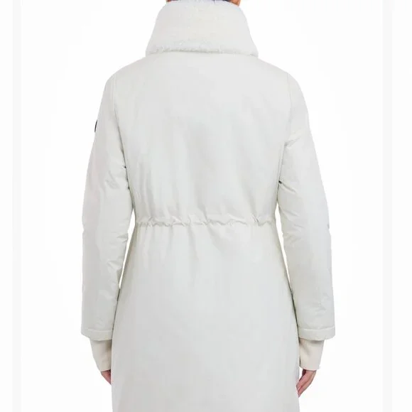 Michael Kors Anorak Raincoat - Bone White - Size L - Picture 4 of 6